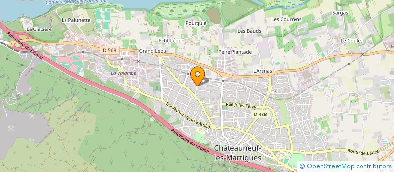 localisation de l'entreprise MONSIEUR FRANCK SCIORTINO  CHATEAUNEUF-LES-MARTIGUES