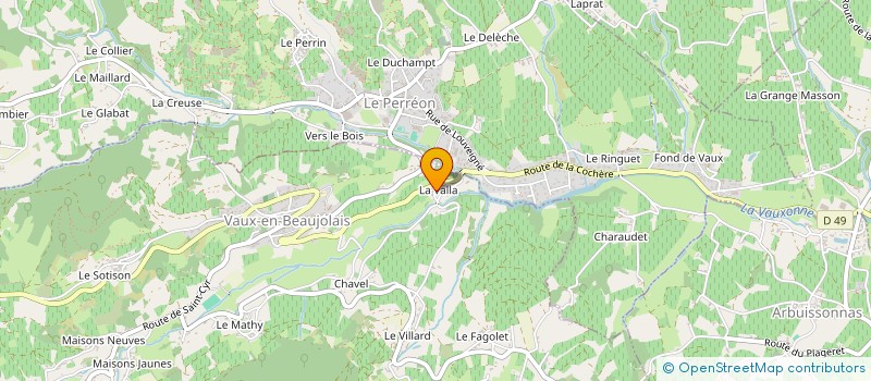 localisation de l'entreprise MONSIEUR FRANCK SEGRETAIN  VAUX-EN-BEAUJOLAIS