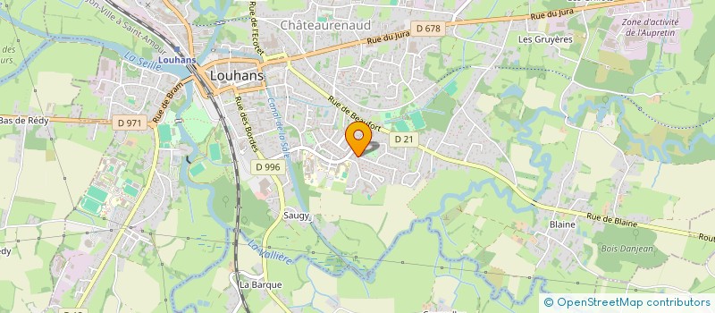 localisation de l'entreprise MONSIEUR FRANCK SEIGLER à LOUHANS
