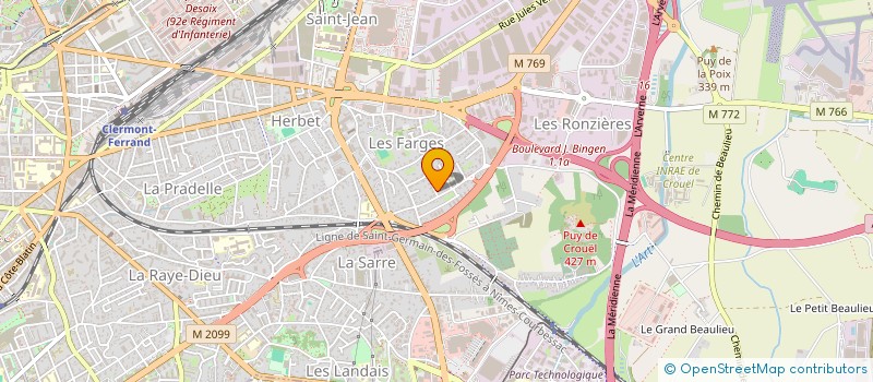 localisation de l'entreprise MONSIEUR FRANCK SEIGNEURET  CLERMONT-FERRAND