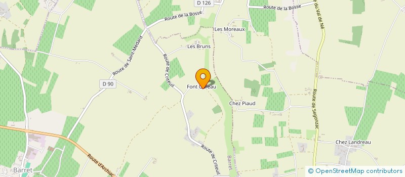 localisation de l'entreprise MONSIEUR FRANCK SEIGNIER  BARRET