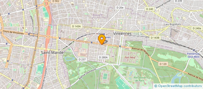 localisation de l'entreprise MONSIEUR FRANCK SERFATI à VINCENNES