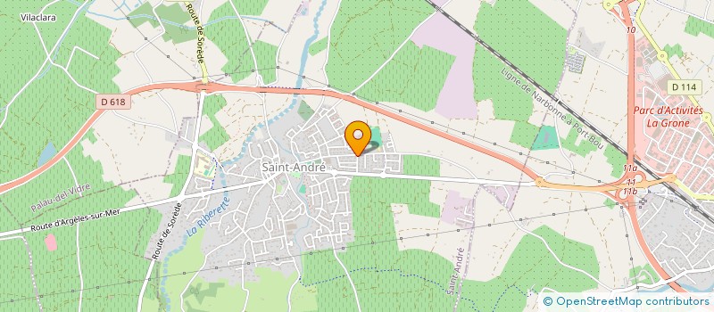 localisation de l'entreprise MONSIEUR FRANCK SERRAND  PALAU-DEL-VIDRE