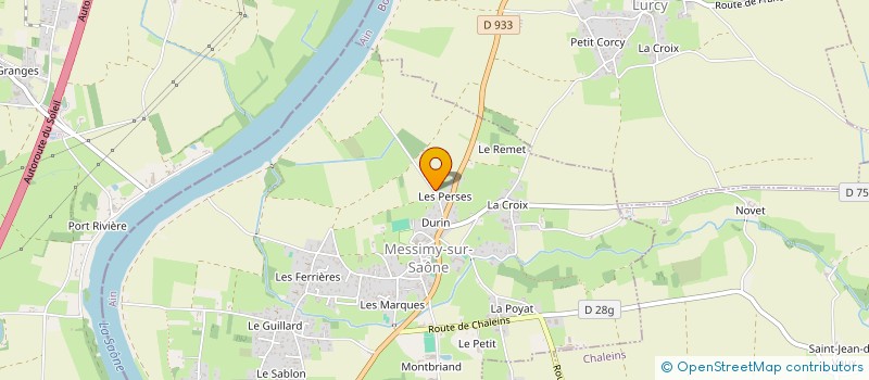 localisation de l'entreprise MONSIEUR FRANCK SERRURIER à MESSIMY-SUR-SAONE