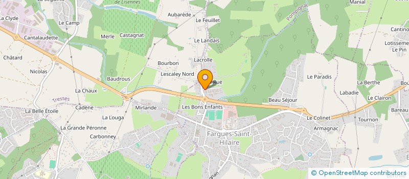 localisation de l'entreprise MONSIEUR FRANCK SERUSIER  POMPIGNAC