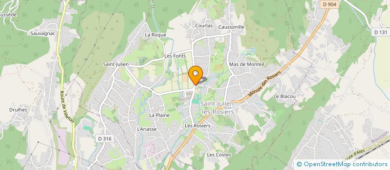 localisation de l'entreprise MONSIEUR FRANCK SESNIAK  SAINT-JULIEN-LES-ROSIERS