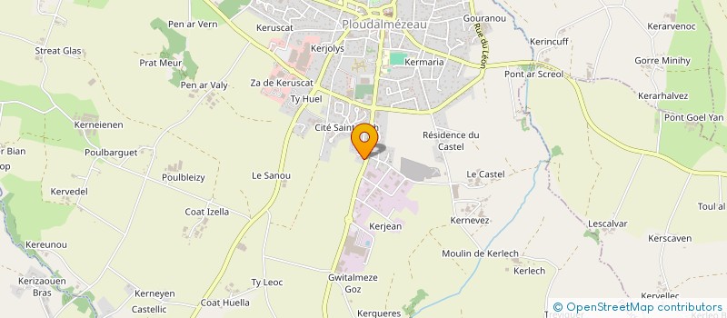 localisation de l'entreprise MONSIEUR FRANCK SEUROT à PLOUDALMEZEAU