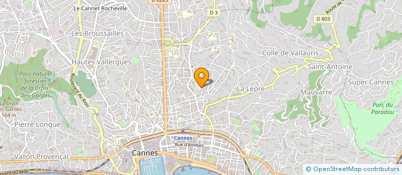 localisation de l'entreprise MONSIEUR FRANCK SILVANO à CANNES
