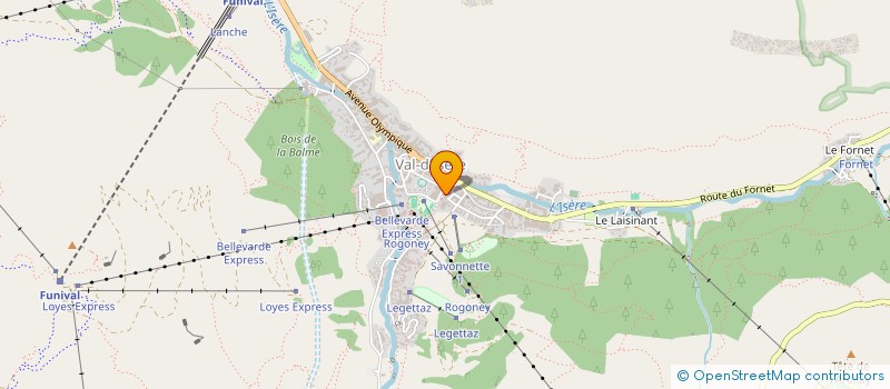 localisation de l'entreprise MONSIEUR FRANCK SILVESTRO  VAL-D'ISERE