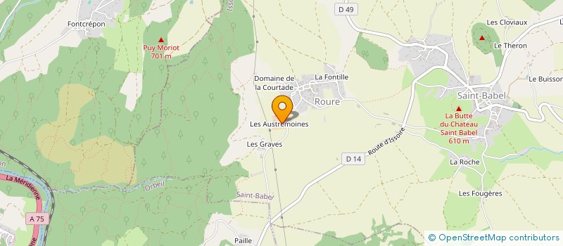 localisation de l'entreprise MONSIEUR FRANCK SIMON à SAINT-BABEL