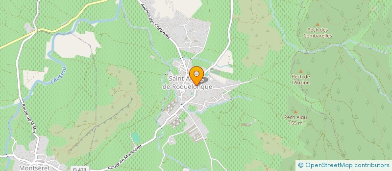 localisation de l'entreprise MONSIEUR FRANCK SIMON  SAINT-ANDRE-DE-ROQUELONGUE