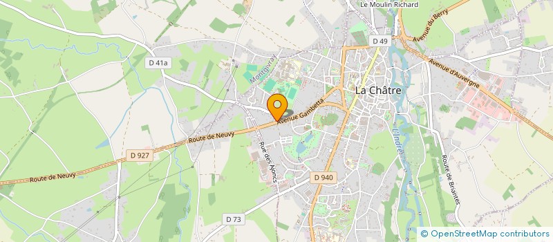 localisation de l'entreprise MONSIEUR FRANCK SIMONNET à LA CHATRE