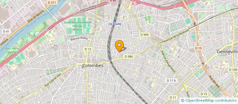 localisation de l'entreprise MONSIEUR FRANCK SIRANDELLE à COLOMBES