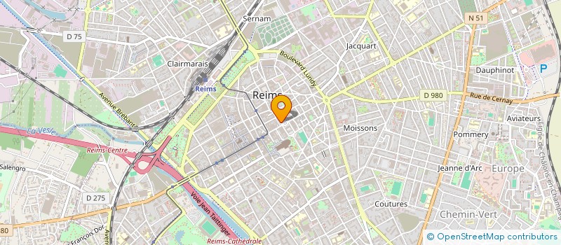 localisation de l'entreprise MONSIEUR FRANCK SISOUNOL à REIMS
