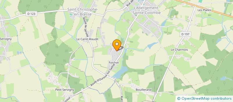 localisation de l'entreprise MONSIEUR FRANCK SKRZYDLEWSKI  L'ABERGEMENT-SAINTE-COLOMBE