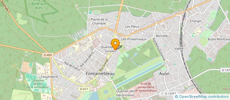 localisation de l'entreprise MONSIEUR FRANCK SOLON à FONTAINEBLEAU
