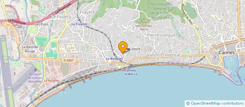 localisation de l'entreprise MONSIEUR FRANCK SORIANO à CANNES
