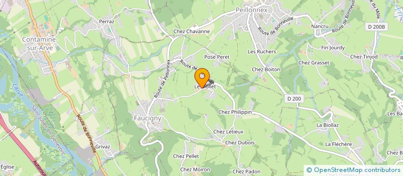 localisation de l'entreprise MONSIEUR FRANCK SORO  FAUCIGNY