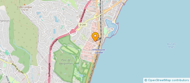 localisation de l'entreprise MONSIEUR FRANCK SOUGUI  VILLENEUVE-LOUBET