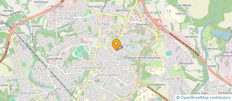 localisation de l'entreprise MONSIEUR FRANCK SOULAT à QUIMPER