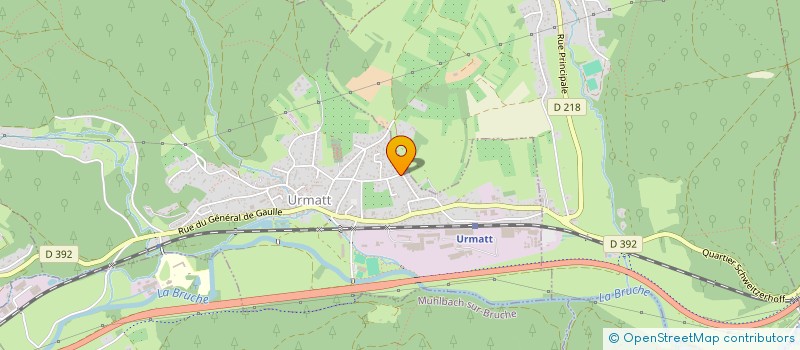 localisation de l'entreprise MONSIEUR FRANCK STRINTZ  URMATT