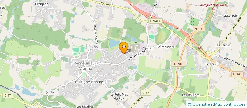 localisation de l'entreprise MONSIEUR FRANCK-SYLVAIN GRANET  VERNEUIL-SUR-VIENNE