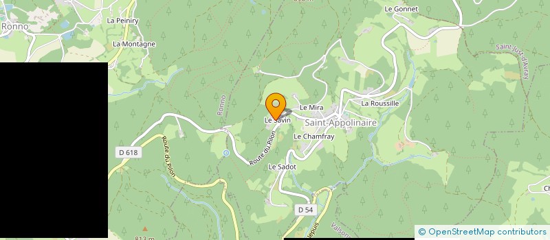 localisation de l'entreprise MONSIEUR FRANCK TAILLARDAT  SAINT-APPOLINAIRE