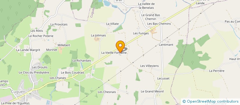 localisation de l'entreprise MONSIEUR FRANCK TAILLEBOIS  CUGUEN