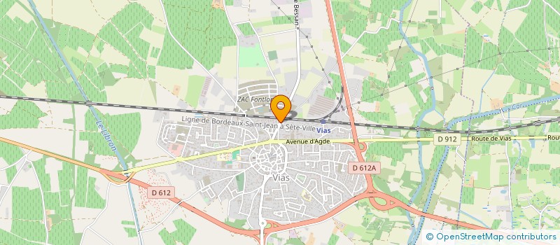 localisation de l'entreprise MONSIEUR FRANCK TALDU  VIAS