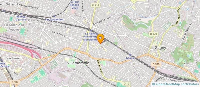 localisation de l'entreprise MONSIEUR FRANCK TALVA  VILLEMOMBLE