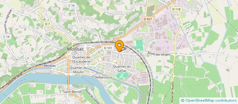 localisation de l'entreprise MONSIEUR FRANCK TAMIETTI  MOISSAC