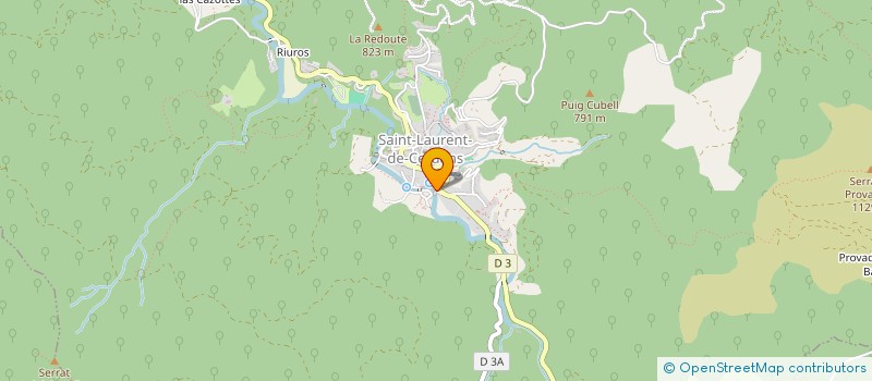 localisation de l'entreprise MONSIEUR FRANCK TAUZIEDE  SAINT-LAURENT-DE-CERDANS