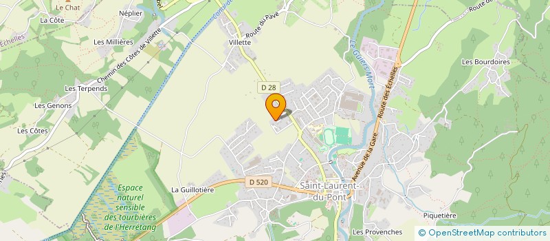 localisation de l'entreprise MONSIEUR FRANCK TELLIER  SAINT-LAURENT-DU-PONT