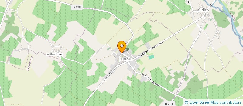 localisation de l'entreprise MONSIEUR FRANCK TEMPLIER  LONZAC