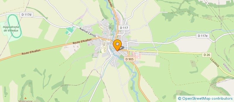 localisation de l'entreprise MONSIEUR FRANCK TENOT  VITTEAUX