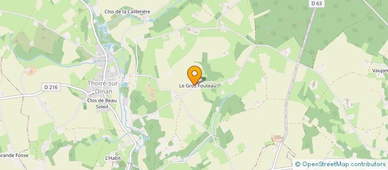 localisation de l'entreprise MONSIEUR FRANCK TERME  THOIRE SUR DINAN