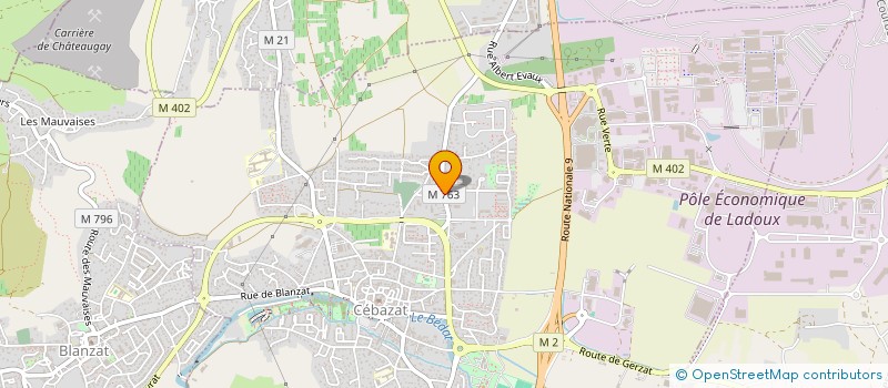 localisation de l'entreprise MONSIEUR FRANCK TESSARO  CEBAZAT