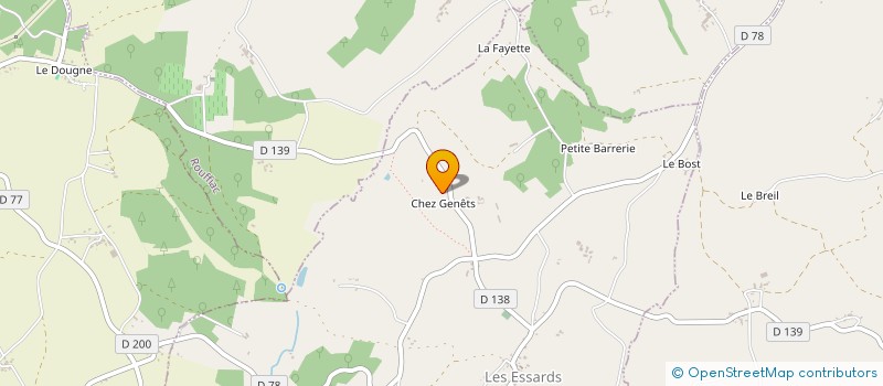 localisation de l'entreprise MONSIEUR FRANCK TEVENIN  RIOUX-MARTIN