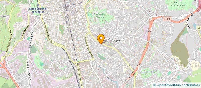 localisation de l'entreprise MONSIEUR FRANCK TEYSSIER  SAINT-ETIENNE