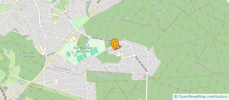 localisation de l'entreprise MONSIEUR FRANCK THAREAU  SUCY-EN-BRIE