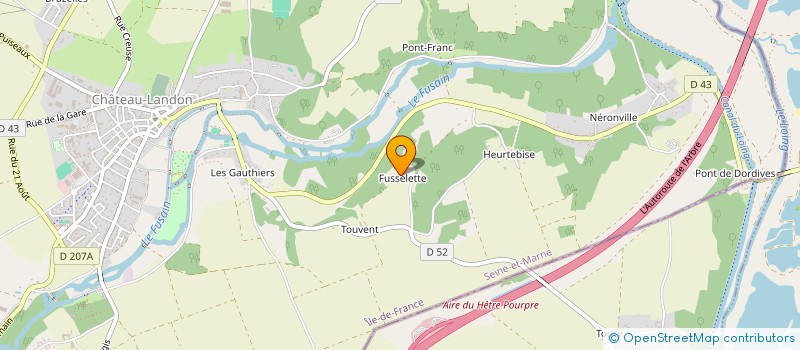 localisation de l'entreprise MONSIEUR FRANCK THARREAU  CHATEAU-LANDON