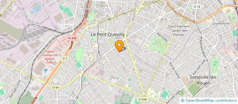 localisation de l'entreprise MONSIEUR FRANCK THEODORE  LE PETIT-QUEVILLY