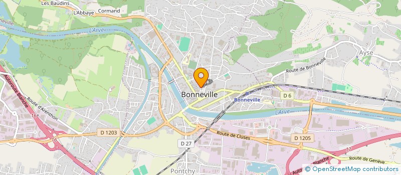 localisation de l'entreprise MONSIEUR FRANCK THIEL  BONNEVILLE