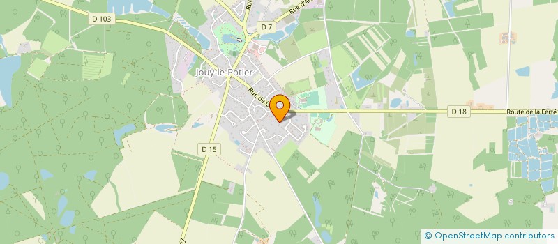 localisation de l'entreprise MONSIEUR FRANCK THOMAS à JOUY-LE-POTIER