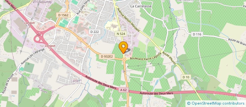 localisation de l'entreprise MONSIEUR FRANCK THOMAS  LANGON