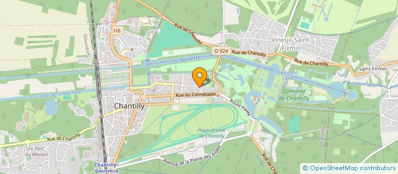 localisation de l'entreprise MONSIEUR FRANCK THUM  CHANTILLY