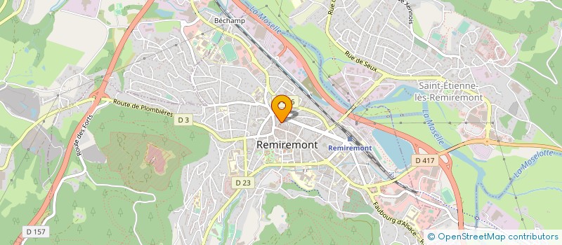 localisation de l'entreprise MONSIEUR FRANCK TISSERAND à REMIREMONT