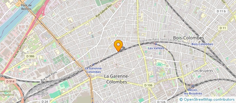 localisation de l'entreprise MONSIEUR FRANCK TOUZE à COLOMBES