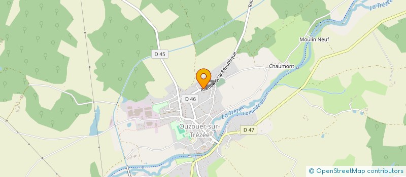 localisation de l'entreprise MONSIEUR FRANCK TRANSY à OUZOUER-SUR-TREZEE