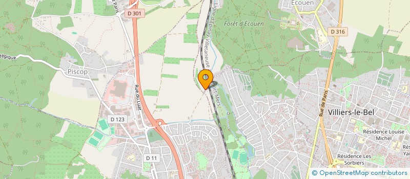 localisation de l'entreprise MONSIEUR FRANCK TRENIER  ECOUEN